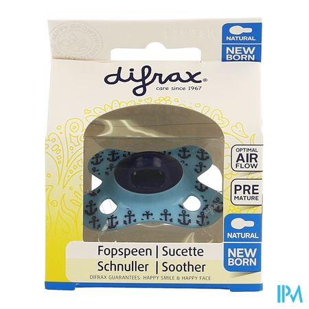 Difrax Sucette Natural Newborn Boy 7