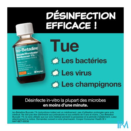 Iso Betadine 1% Nf Mondwater 200ml Ready To Use 14