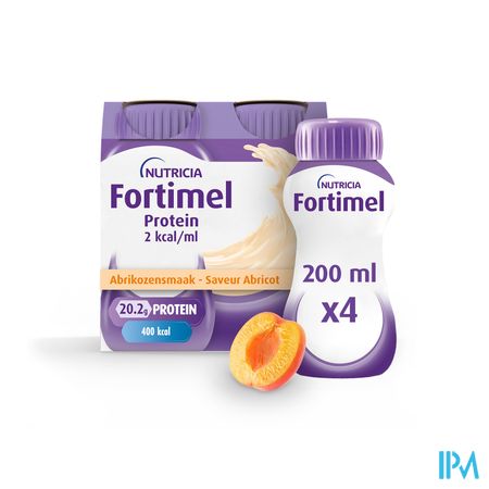 Fortimel Protein 2kcal Abrikoos 4x200ml