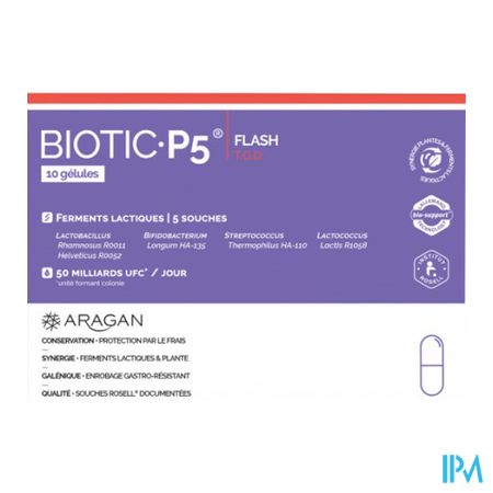 Aragan Biotic P5 Flash Tgd Caps 10 1