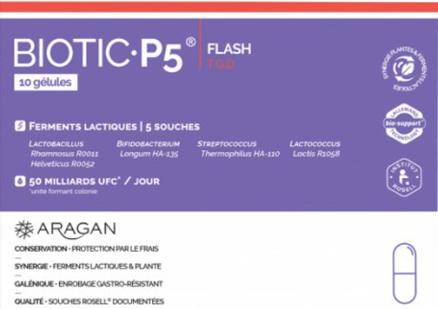 Aragan Biotic P5 Flash Tgd Caps 10 1