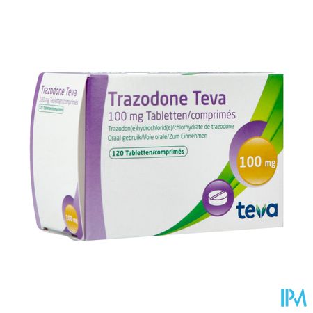 Trazodone Teva Tabl 120 X 100mg