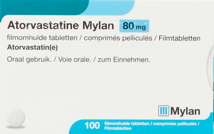 Atorvastatine Viatris 80mg Filmomh Tabl 100 Bls 1