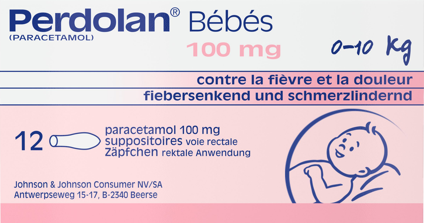 Perdolan Supp Baby 12x100mg 4