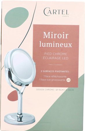 Cartel Miroir A Piles Diam.15cm 1