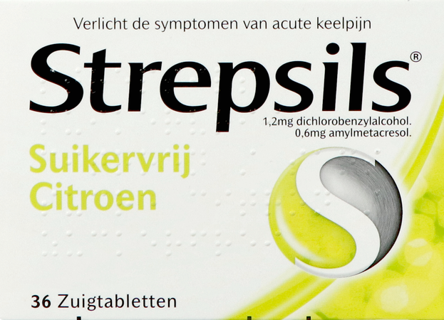 Strepsils Suikervrij Citroen Past 36 2
