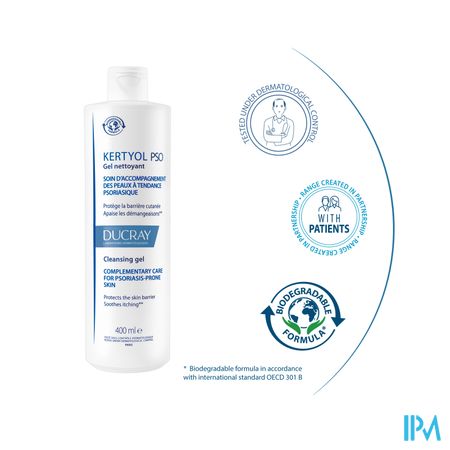 Ducray Kertyol Pso Gel Nettoyant 400ml 21