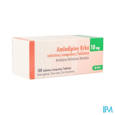 Amlodipine Krka 10mg Comp 100 X 10mg