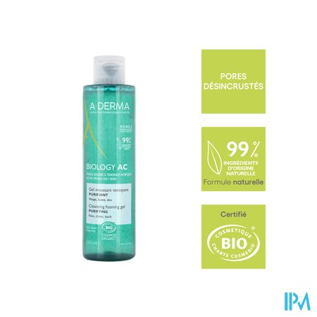 Aderma Biology Ac Zuiv. Schuim.reinig.gel 200ml 14