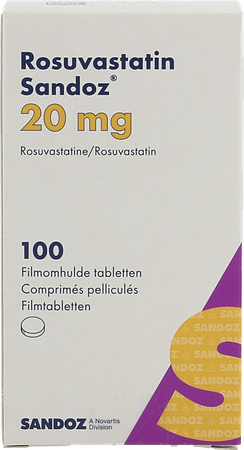 Rosuvastatin Sandoz 20mg Filmomh Tabl 100 Hdpe 2