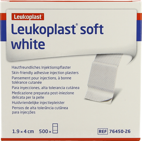 Leukoplast Soft White Inj. 19x40mm 500 1