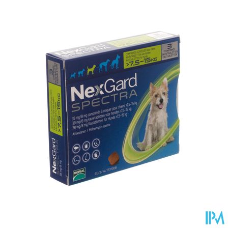 Nexgard Spectra 38mg/ 8mg Kauwtabl Hond 3