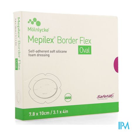 Mepilex Border Flex Oval Verb 7,8x10cm 5 583500