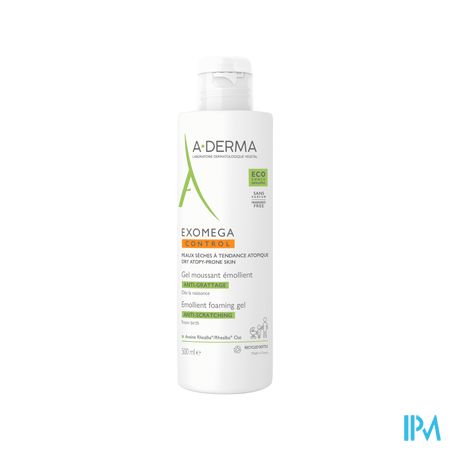 Aderma Exomega Control Emolierend Gel Schuim.500ml 1