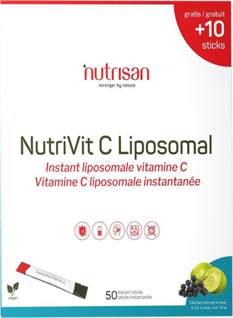 Nutrivit C Liposomal Instant Sticks 50+10 Nutrisan 1