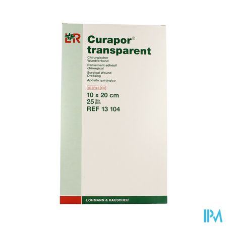 Curapor Transparant Steriel 10cmx20cm 25 13104 2
