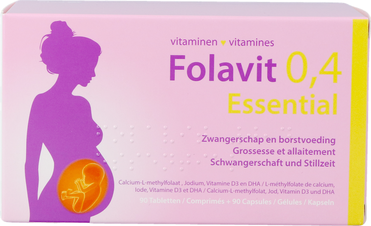Folavit 0,4mg Essential Comp 90 + Caps 90 Nf 3