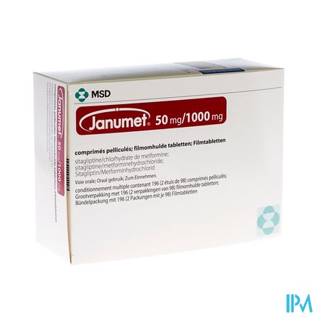 Janumet 50/1000mg Comp Pell 196