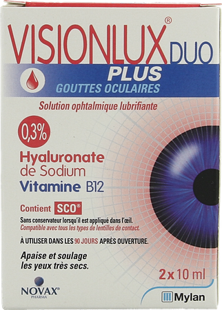 Visionlux Plus Oogdruppels Duo Fl 2 X 10ml 8