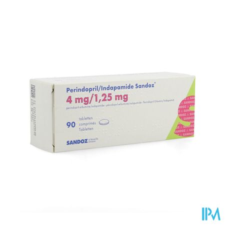 Perindopril/indapamide Sandoz Tabl 90x4mg/1,250mg