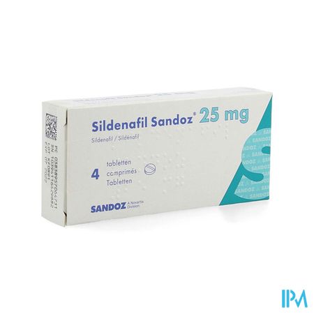 Sildenafil Sandoz 25mg Comp Pell 4x 25mg 1