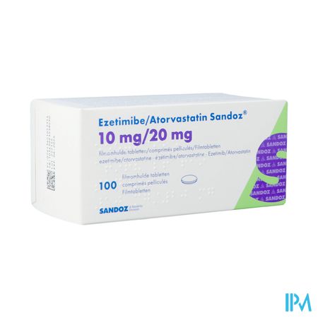Ezetimibe Atorvastatin Sandoz 10/20mg Film.tabl100 1