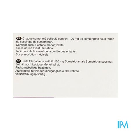Sumatriptan Viatris 100mg Comp 6 2