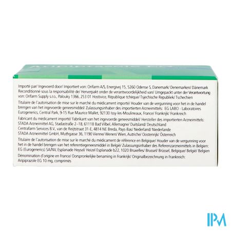 Aripiprazole Eg 10mg Orifarm Tabl 98 5