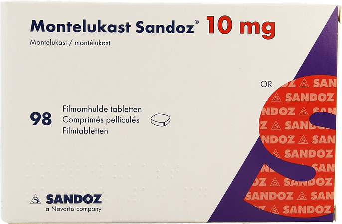 Montelukast Sandoz 10mg Filmomh Tabl 98 X 10mg 4