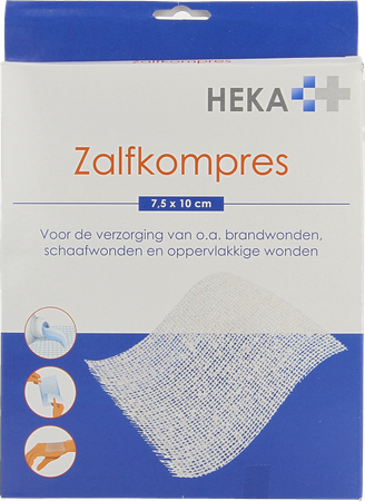 Hekapres Zalfkompres 7,5x10cm 6 1