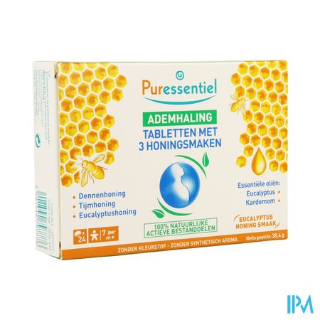 Puressentiel Ademhaling Pastillen 3 Honing 24