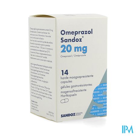 Omeprazol Sandoz Caps Enter 14 X 20mg