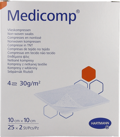 Medicomp Cp Ster 4pl 10x10cm 30g 25x2 3