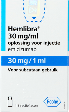 Hemlibra 30mg/1,0ml Sol Inj Fl Inj 1 +cnk 4125928 1