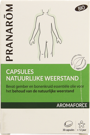 Pranarom Aromaforce Bio Natuur.weerstand Caps 30 8