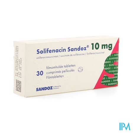 Solifenacin Sandoz 10mg Filmomh Tabl 30 X 10mg 1