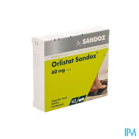 Orlistat Sandoz Caps Dure 42 X 60mg