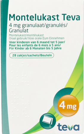 Montelukast Teva 4mg Gran Zakjes 28 1
