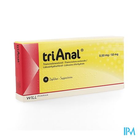 Trianal 0,50mg/50mg Suppo 12