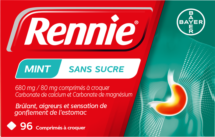 Rennie Mint Z/suiker Kauwtabl 96 2