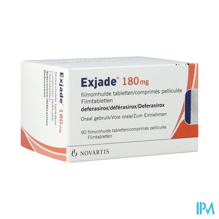 Exjade 180mg Filmomh Tabl 90 X 180mg