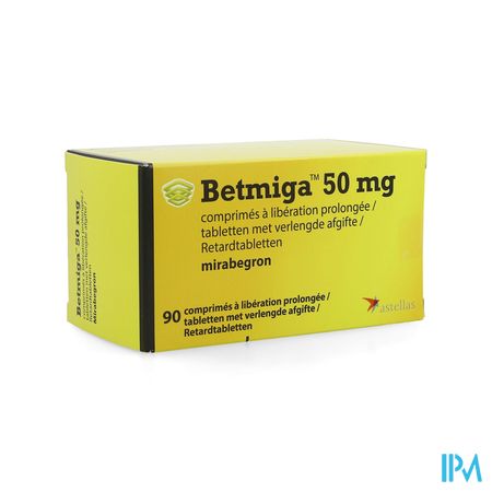 Betmiga Pi Pharma 50mg Verleng.afgifte Tabl 90 Pip