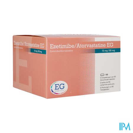 Ezetimibe/Atorvastatine EG 10Mg/80Mg Comp Pell 100