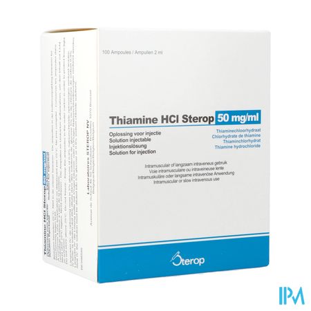 Thiamine HCl Sterop 50 mg/ml inj. opl. i.m./i.v. amp. 100 x 2 ml