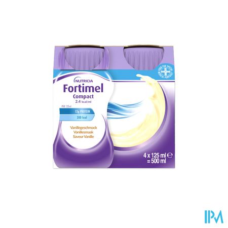 Fortimel Compact 2.4kcal Vanille 4x125ml