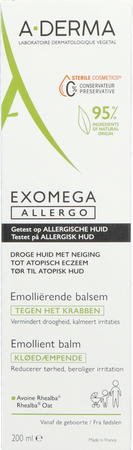Aderma Exomega Allergo Emolierende Balsem 200ml 2