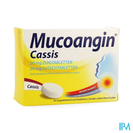 Mucoangin Zwarte Bes Zuigtabletten 30x20mg