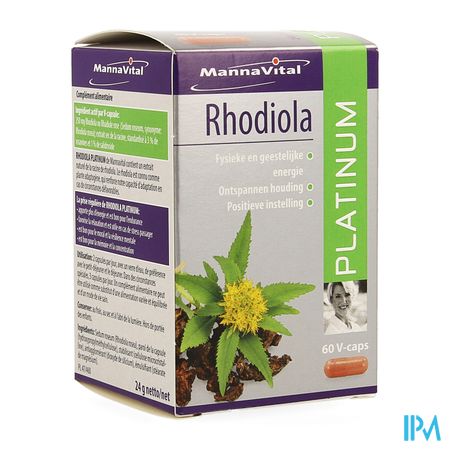 Mannavital Rhodiola Platinum V-caps 60