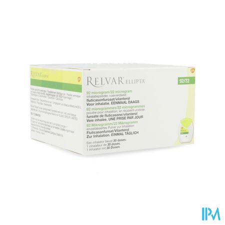 Relvar Ellipta 92/22mcg Abacus Pdr Inhal 1x30dose