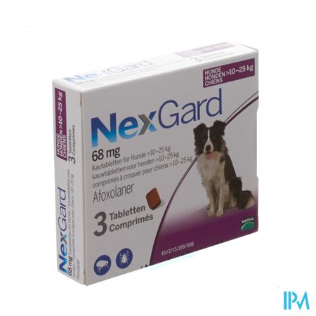 Nexgard 68mg l 10-25kg Comp Croq 3